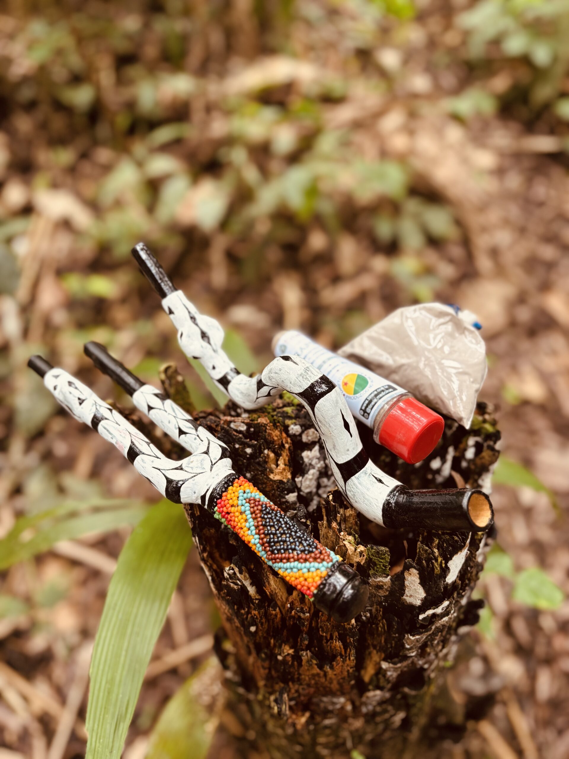 Kuripe + Tepi da Jiboia Branca + 1 Tubo de Rapé + 100g de Rapé